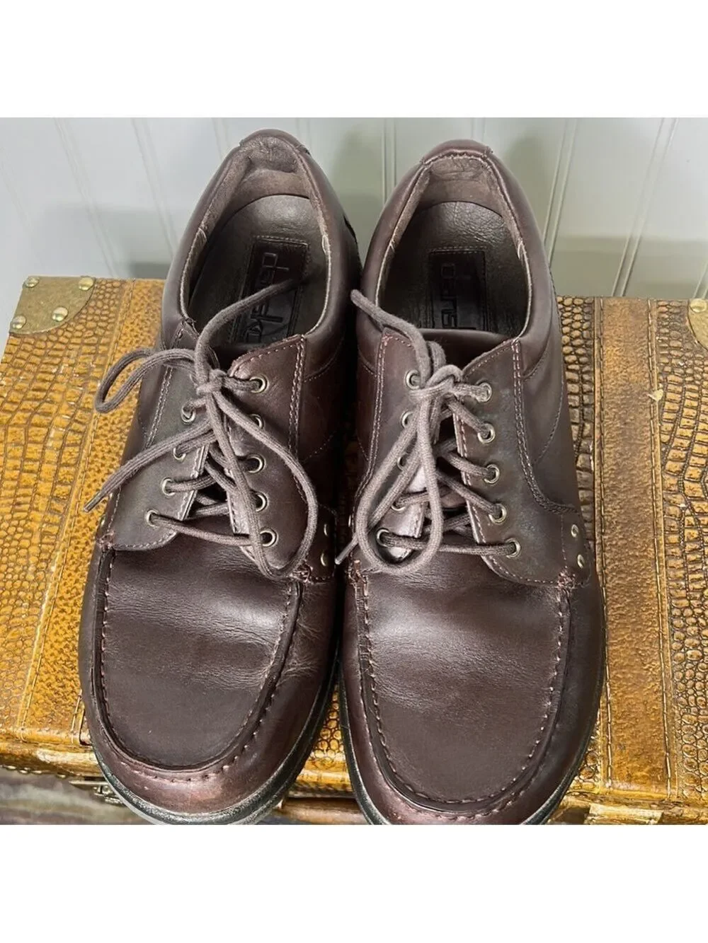 Dansko Wyatt Mens Mocha Brown Leather Oxford Size 10.5 or EU44